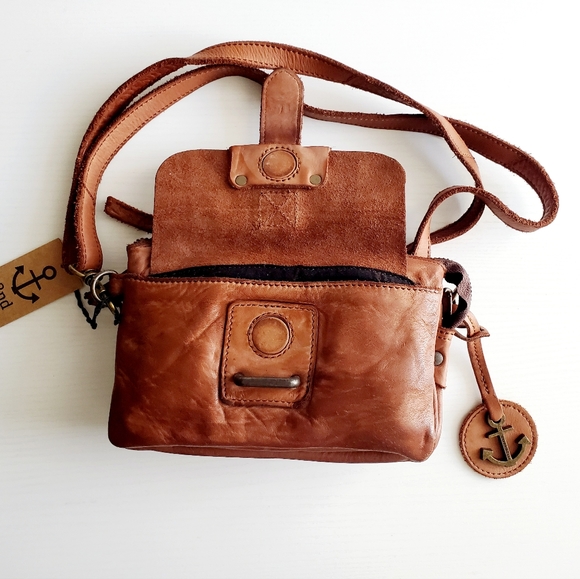 ⚓️Leather Crossbody Bag - Picture 3 of 16